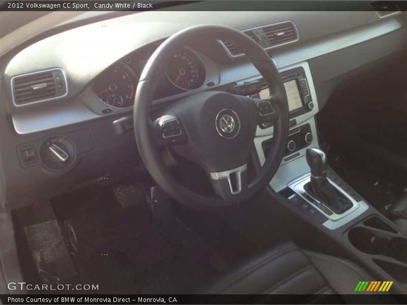 Candy White / Black 2012 Volkswagen CC Sport