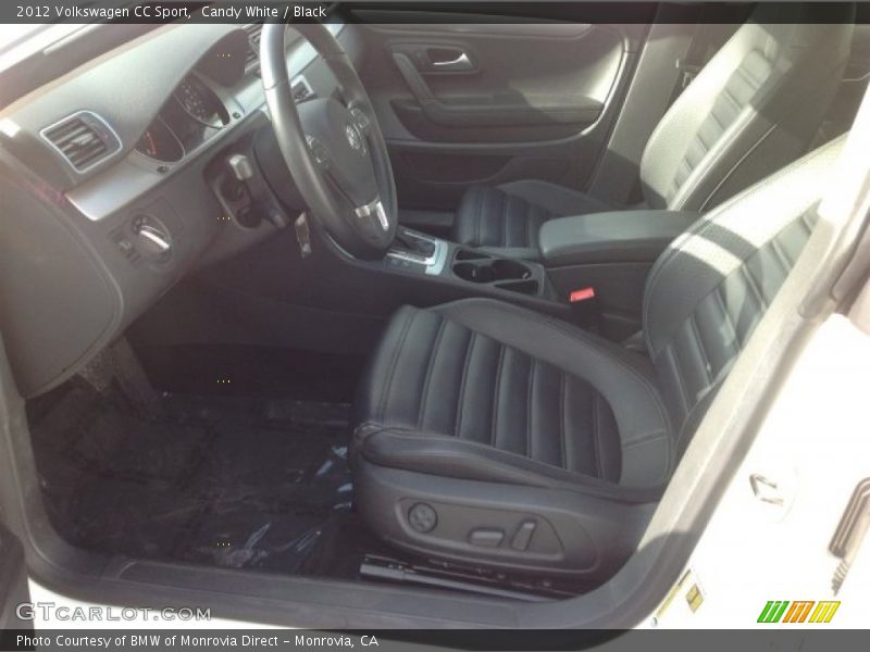Candy White / Black 2012 Volkswagen CC Sport