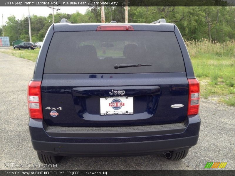 True Blue Pearl / Dark Slate Gray 2014 Jeep Patriot Latitude 4x4