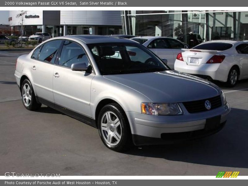 Satin Silver Metallic / Black 2000 Volkswagen Passat GLX V6 Sedan