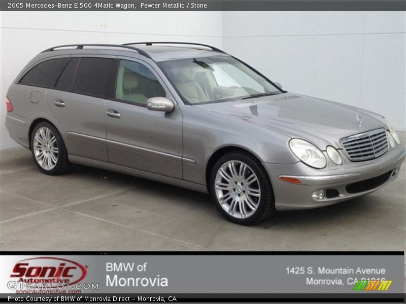 Pewter Metallic / Stone 2005 Mercedes-Benz E 500 4Matic Wagon