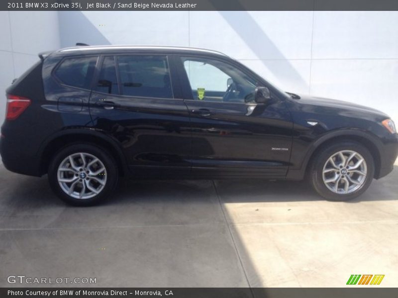 Jet Black / Sand Beige Nevada Leather 2011 BMW X3 xDrive 35i