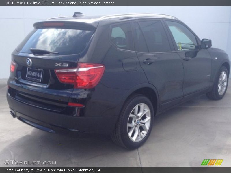 Jet Black / Sand Beige Nevada Leather 2011 BMW X3 xDrive 35i
