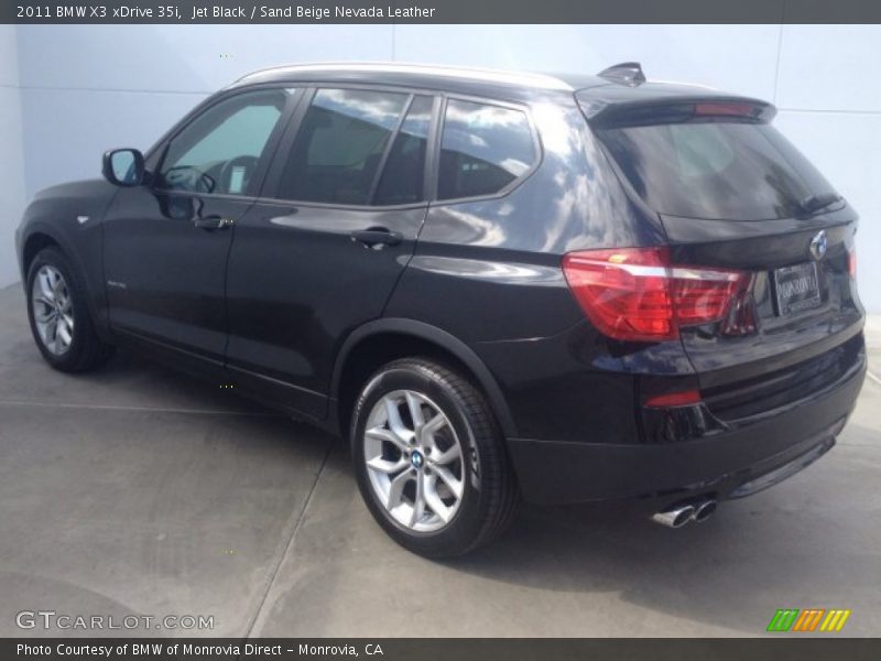 Jet Black / Sand Beige Nevada Leather 2011 BMW X3 xDrive 35i