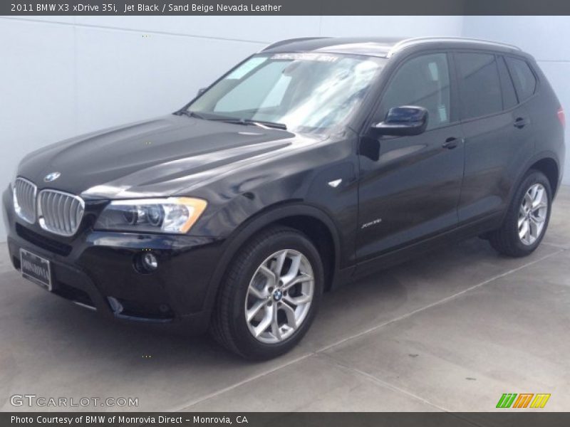 Jet Black / Sand Beige Nevada Leather 2011 BMW X3 xDrive 35i