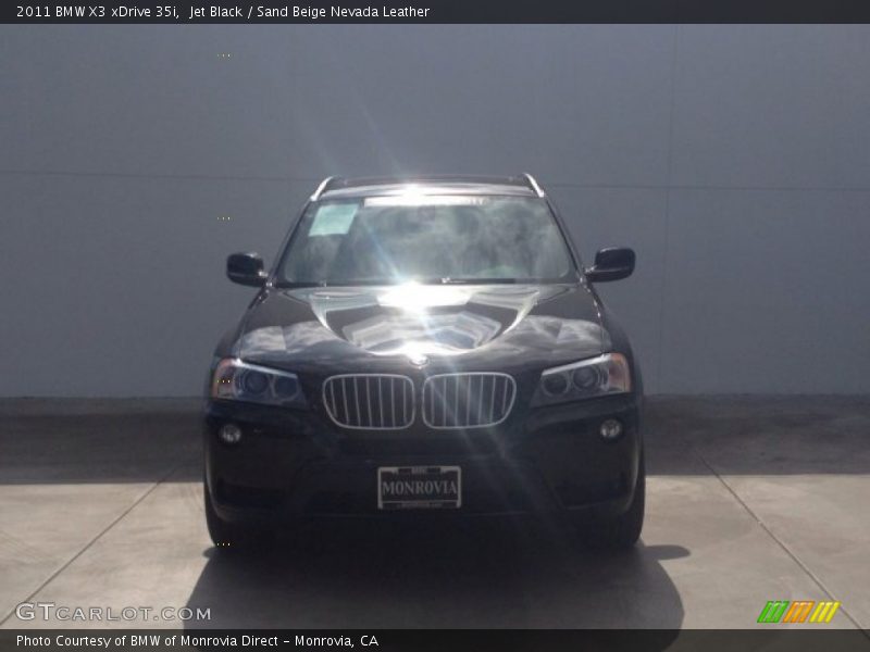 Jet Black / Sand Beige Nevada Leather 2011 BMW X3 xDrive 35i