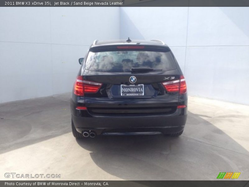 Jet Black / Sand Beige Nevada Leather 2011 BMW X3 xDrive 35i