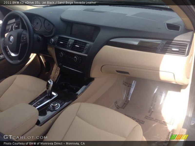 Jet Black / Sand Beige Nevada Leather 2011 BMW X3 xDrive 35i