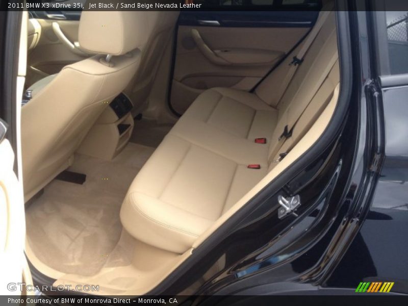 Jet Black / Sand Beige Nevada Leather 2011 BMW X3 xDrive 35i