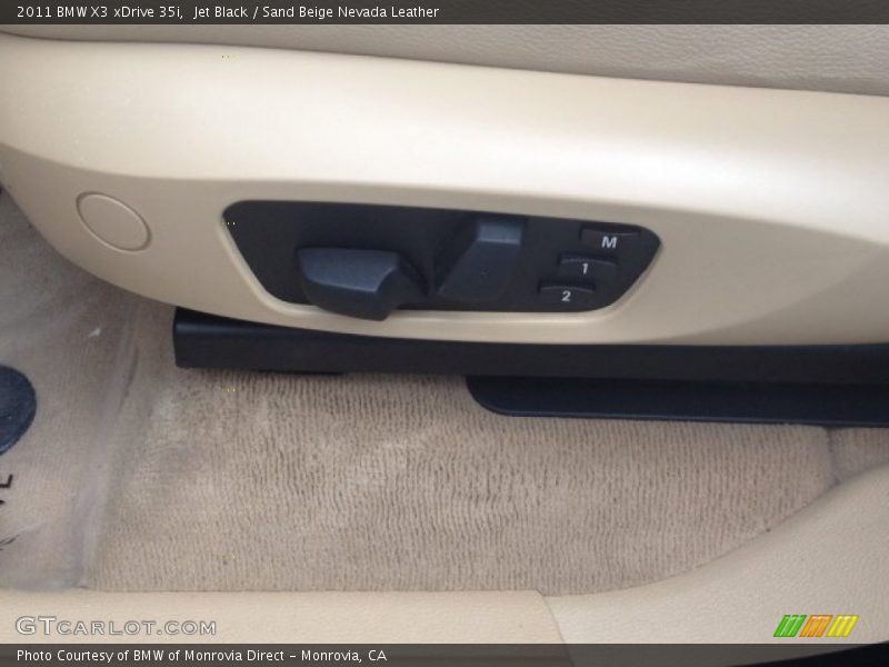 Jet Black / Sand Beige Nevada Leather 2011 BMW X3 xDrive 35i