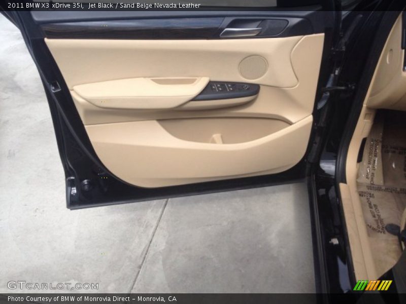 Jet Black / Sand Beige Nevada Leather 2011 BMW X3 xDrive 35i