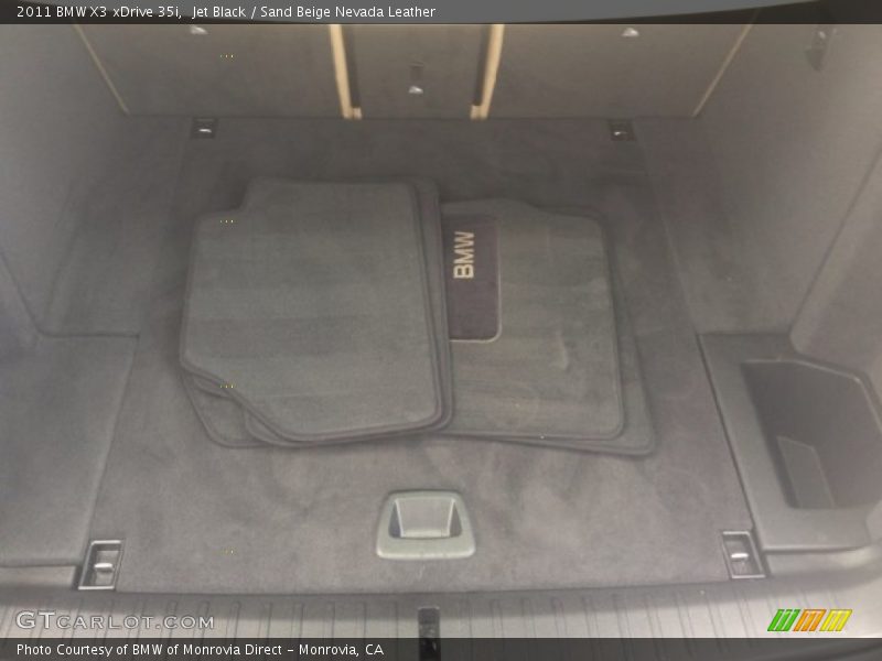 Jet Black / Sand Beige Nevada Leather 2011 BMW X3 xDrive 35i