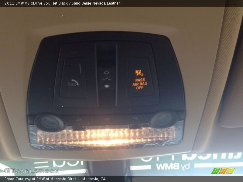 Jet Black / Sand Beige Nevada Leather 2011 BMW X3 xDrive 35i