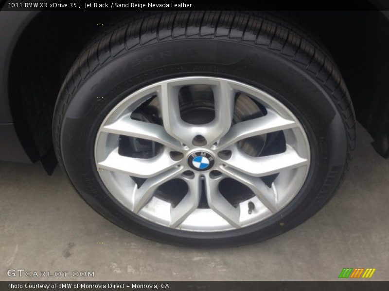 Jet Black / Sand Beige Nevada Leather 2011 BMW X3 xDrive 35i