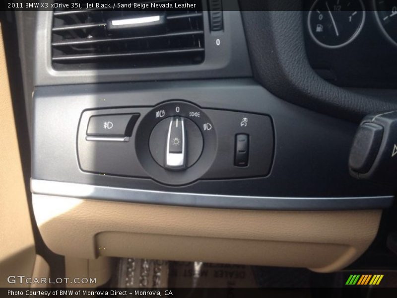 Jet Black / Sand Beige Nevada Leather 2011 BMW X3 xDrive 35i