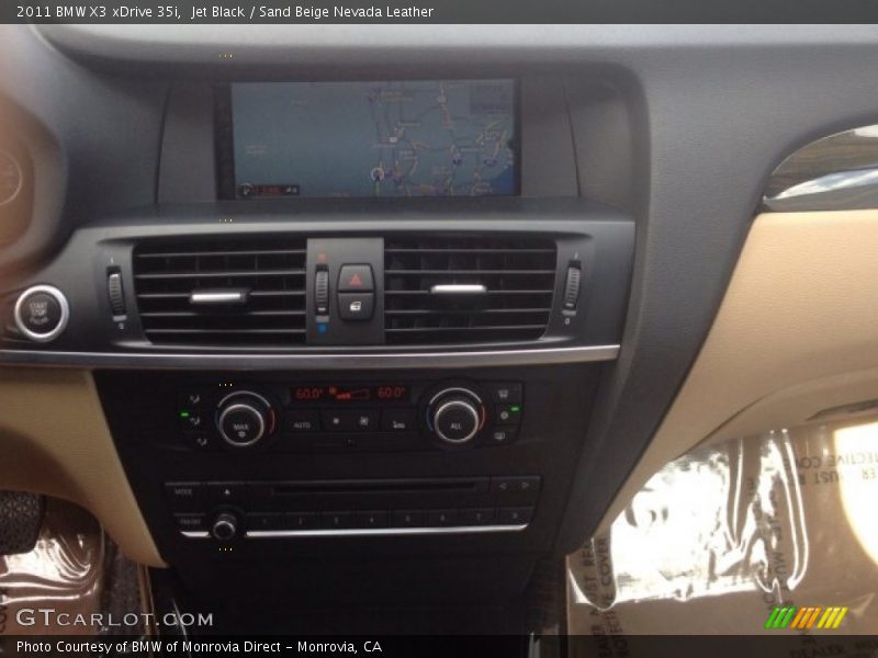 Jet Black / Sand Beige Nevada Leather 2011 BMW X3 xDrive 35i