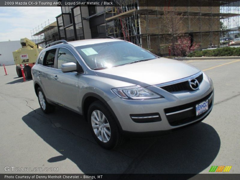 Liquid Silver Metallic / Black 2009 Mazda CX-9 Touring AWD