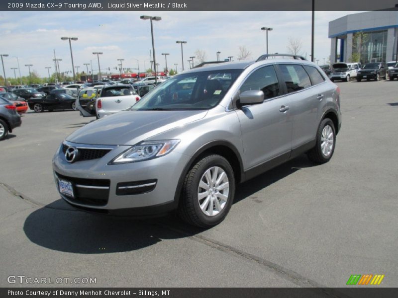Liquid Silver Metallic / Black 2009 Mazda CX-9 Touring AWD
