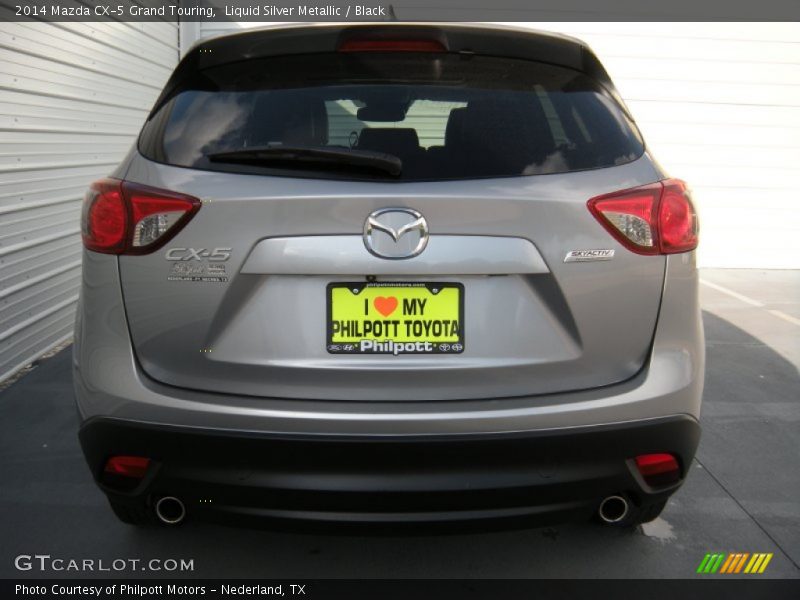 Liquid Silver Metallic / Black 2014 Mazda CX-5 Grand Touring