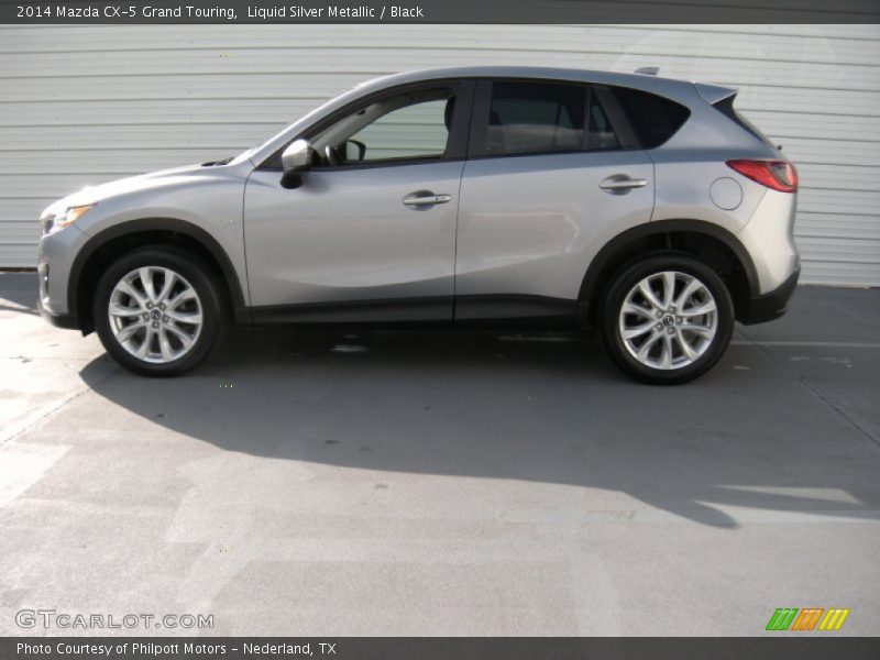 Liquid Silver Metallic / Black 2014 Mazda CX-5 Grand Touring