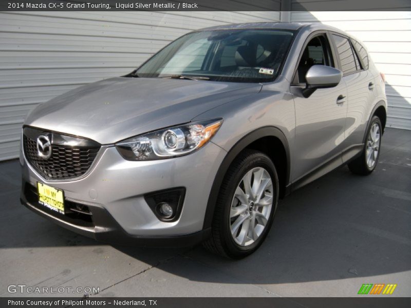 Liquid Silver Metallic / Black 2014 Mazda CX-5 Grand Touring