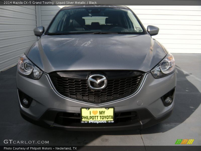 Liquid Silver Metallic / Black 2014 Mazda CX-5 Grand Touring