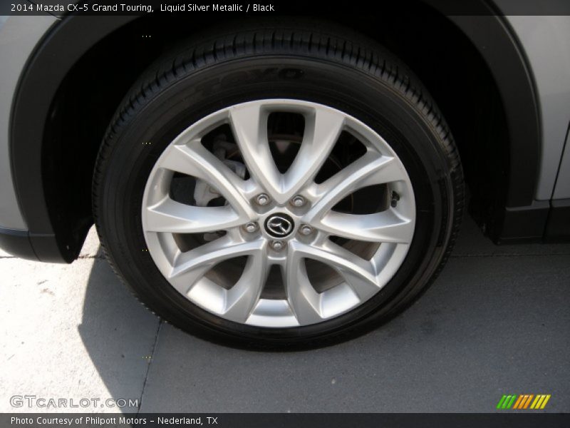 Liquid Silver Metallic / Black 2014 Mazda CX-5 Grand Touring