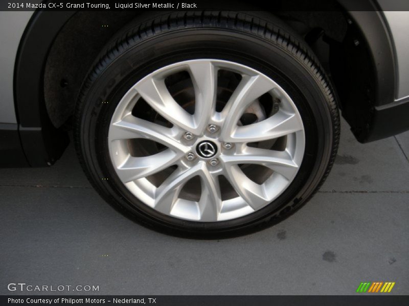 Liquid Silver Metallic / Black 2014 Mazda CX-5 Grand Touring