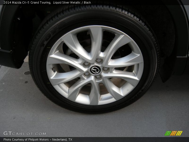 Liquid Silver Metallic / Black 2014 Mazda CX-5 Grand Touring