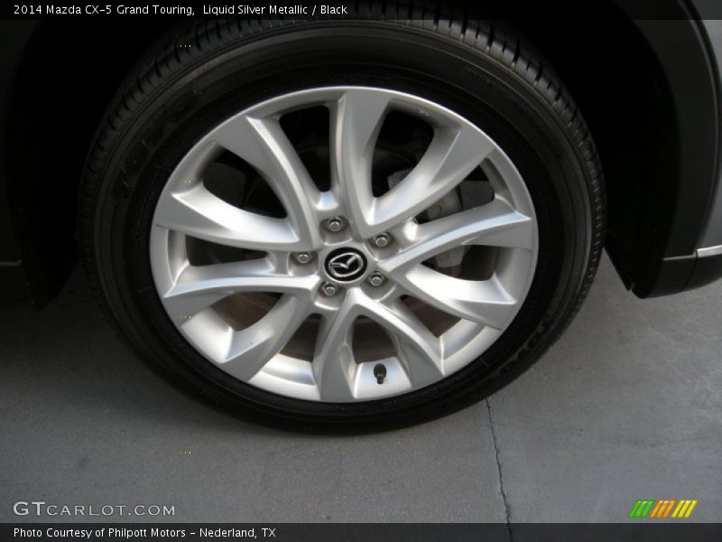 Liquid Silver Metallic / Black 2014 Mazda CX-5 Grand Touring