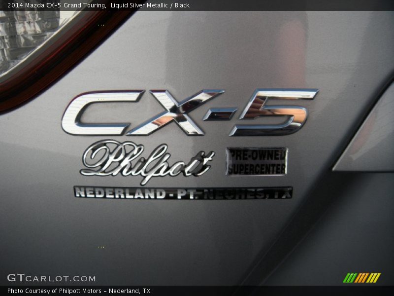 Liquid Silver Metallic / Black 2014 Mazda CX-5 Grand Touring