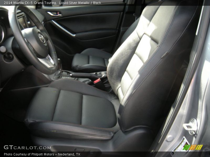 Liquid Silver Metallic / Black 2014 Mazda CX-5 Grand Touring
