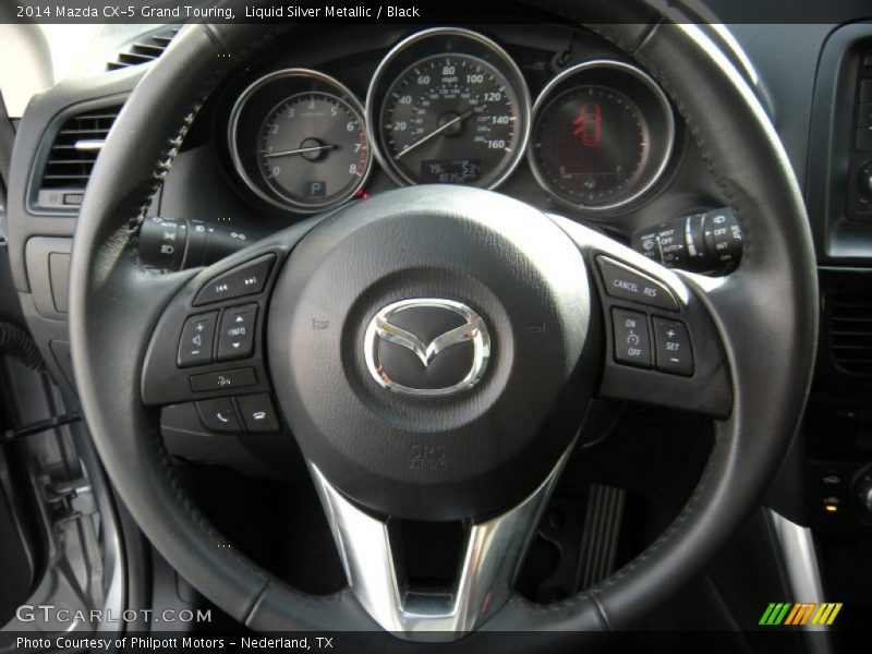 Liquid Silver Metallic / Black 2014 Mazda CX-5 Grand Touring