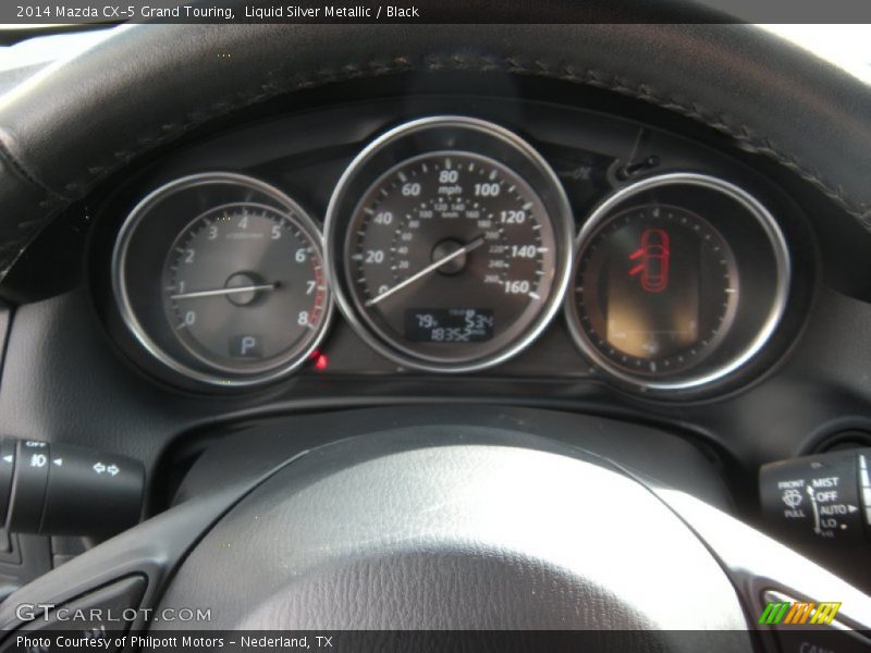 Liquid Silver Metallic / Black 2014 Mazda CX-5 Grand Touring