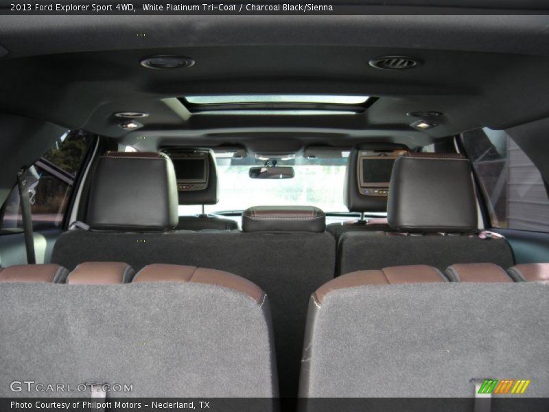 White Platinum Tri-Coat / Charcoal Black/Sienna 2013 Ford Explorer Sport 4WD