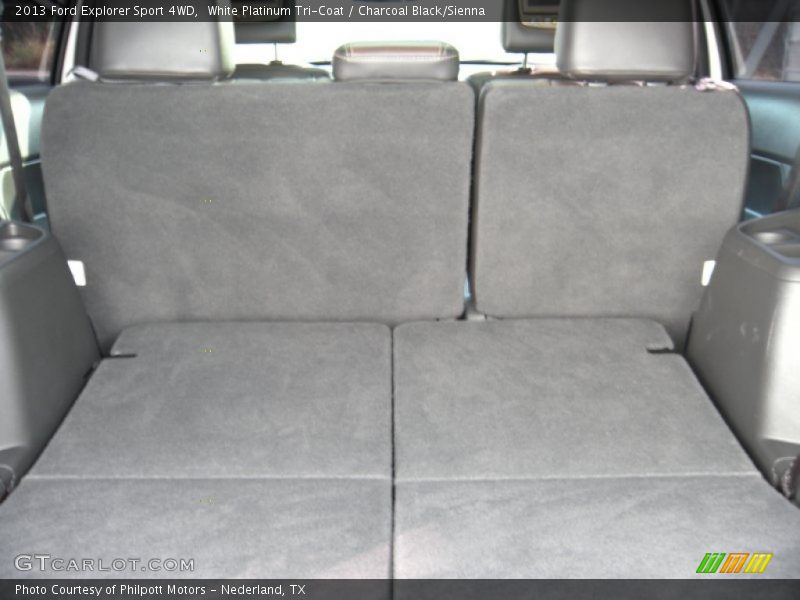 White Platinum Tri-Coat / Charcoal Black/Sienna 2013 Ford Explorer Sport 4WD