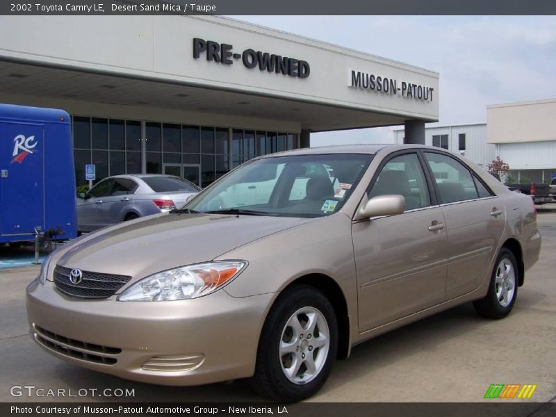 Desert Sand Mica / Taupe 2002 Toyota Camry LE