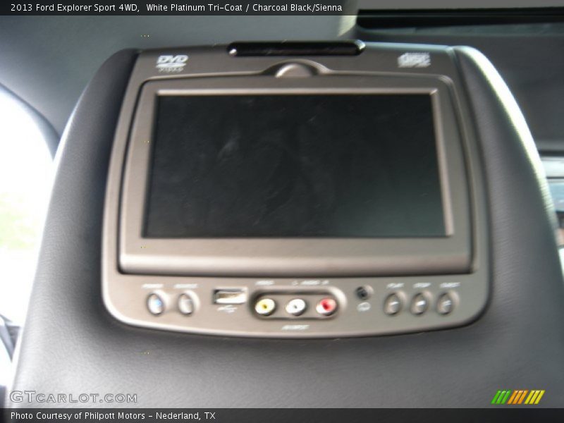 White Platinum Tri-Coat / Charcoal Black/Sienna 2013 Ford Explorer Sport 4WD