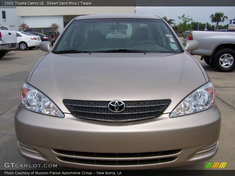 Desert Sand Mica / Taupe 2002 Toyota Camry LE
