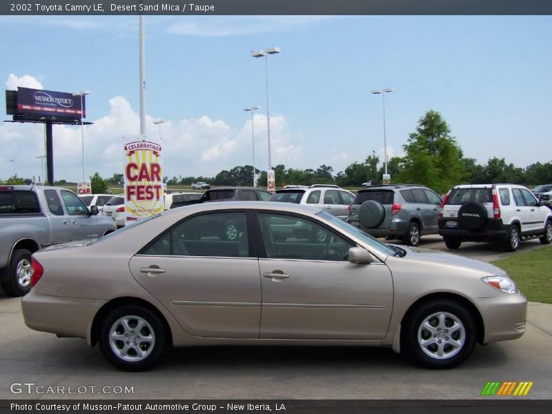 Desert Sand Mica / Taupe 2002 Toyota Camry LE
