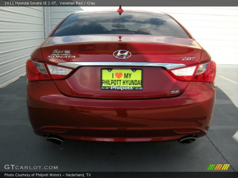 Venetian Red / Gray 2011 Hyundai Sonata SE 2.0T