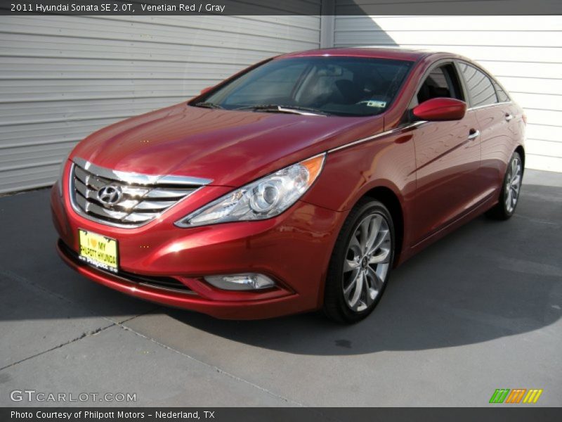 Venetian Red / Gray 2011 Hyundai Sonata SE 2.0T