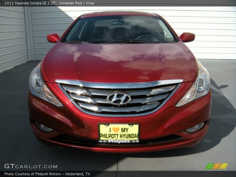 Venetian Red / Gray 2011 Hyundai Sonata SE 2.0T