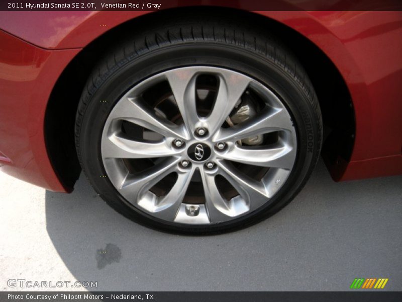 Venetian Red / Gray 2011 Hyundai Sonata SE 2.0T