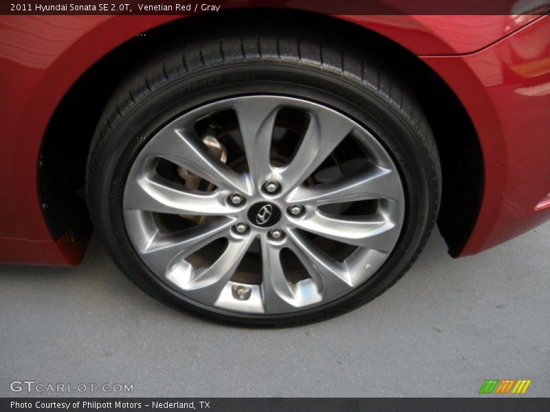 Venetian Red / Gray 2011 Hyundai Sonata SE 2.0T
