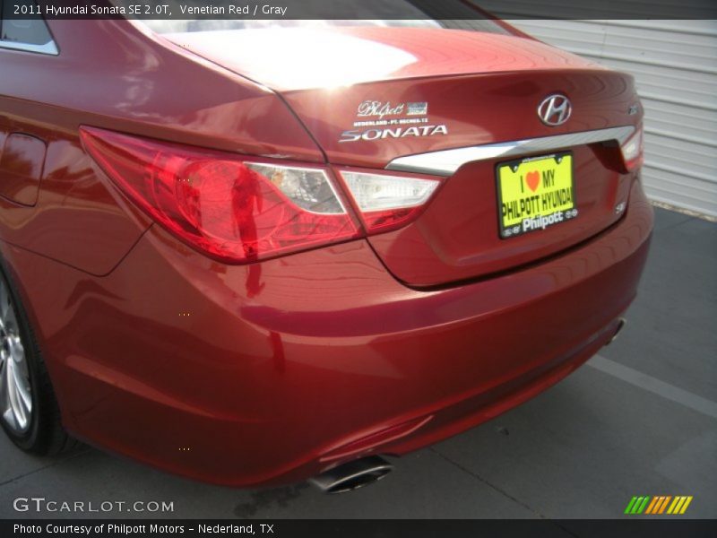 Venetian Red / Gray 2011 Hyundai Sonata SE 2.0T