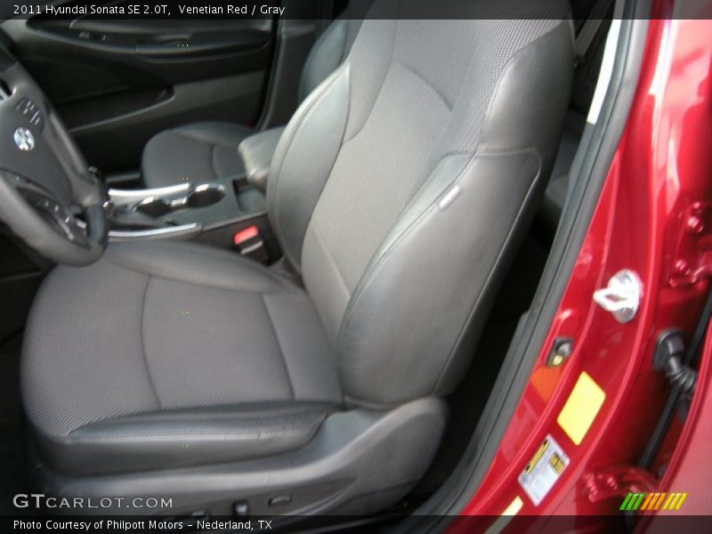 Venetian Red / Gray 2011 Hyundai Sonata SE 2.0T