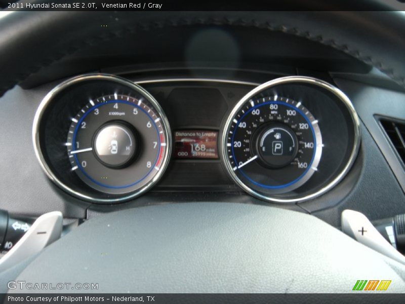 Venetian Red / Gray 2011 Hyundai Sonata SE 2.0T