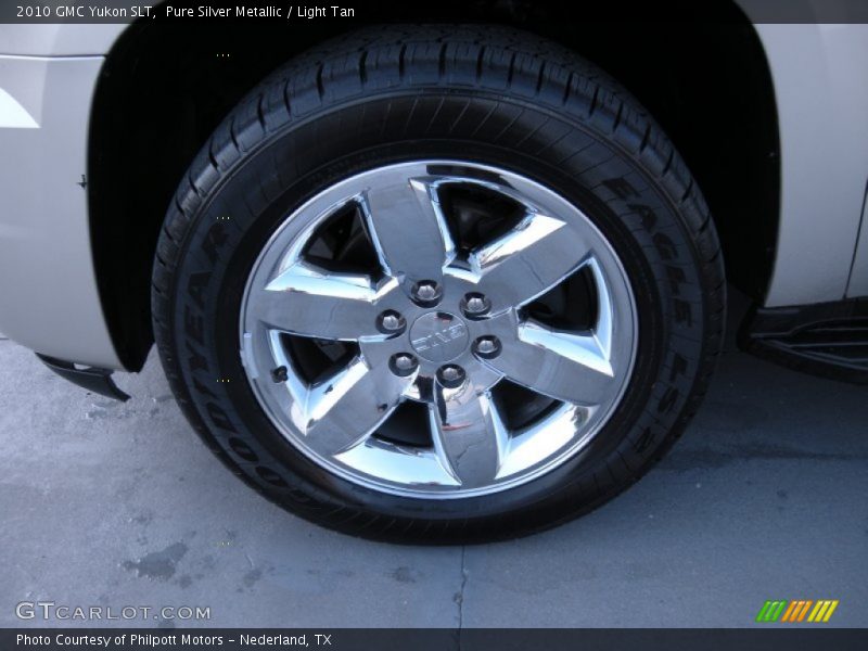 Pure Silver Metallic / Light Tan 2010 GMC Yukon SLT