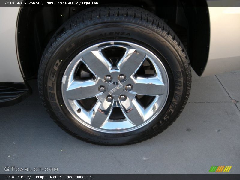 Pure Silver Metallic / Light Tan 2010 GMC Yukon SLT